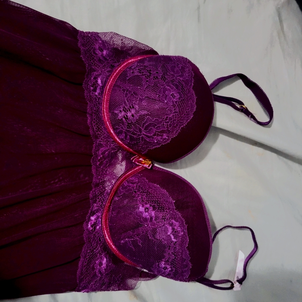 Purple lingerie